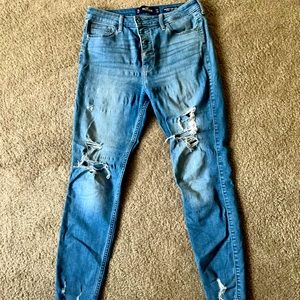 Hollister ripped high rise super skinny